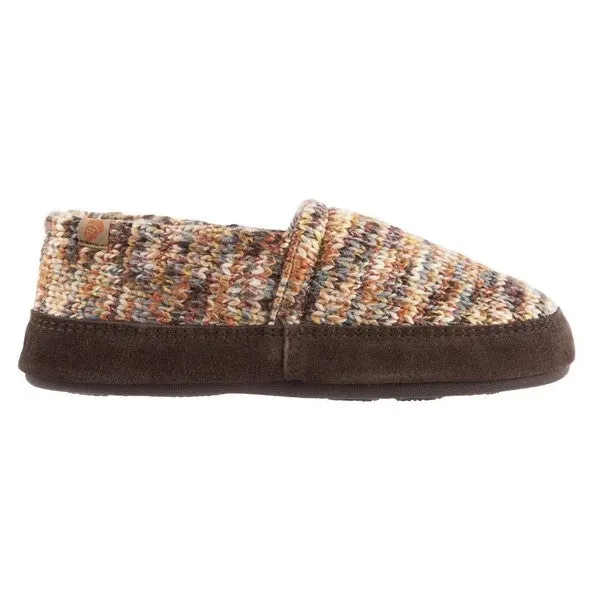 Acorn Moc Slippers Sunset Cable Knit - Women's