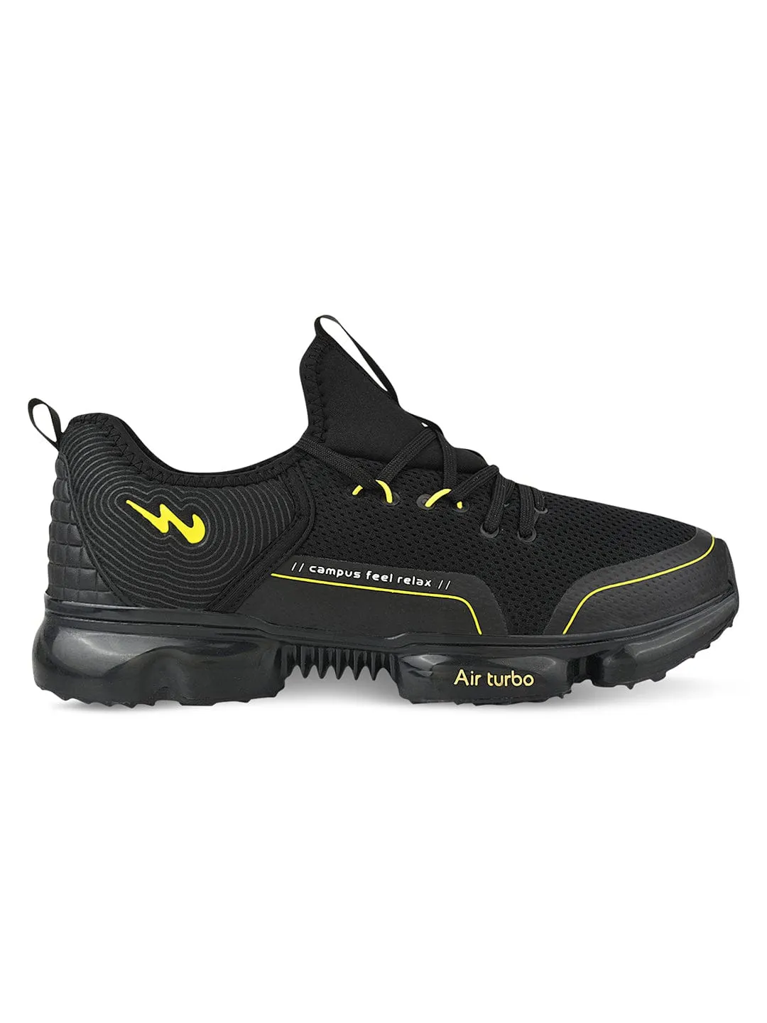 AIR-KING Black Men's Running Shoes