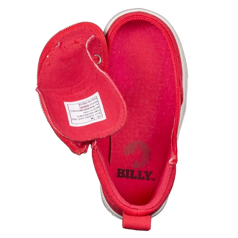 Billy Footwear (Toddlers) WDR Fit - High Top DR Red Canvas Shoes CLEARANCE
