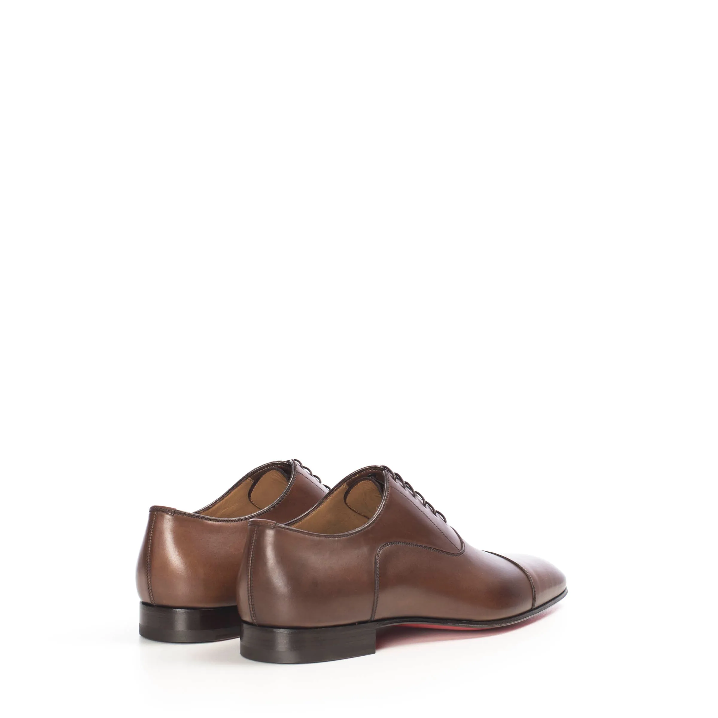 Brown Patinated Leather Greggo Oxford Shoes