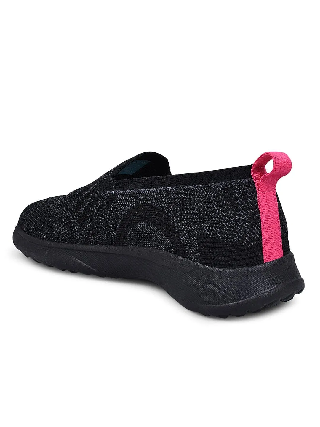 CAMP-KITE Black Women's Slip-ons