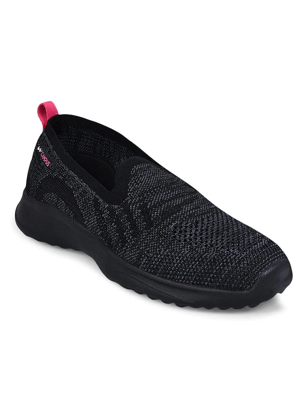 CAMP-KITE Black Women's Slip-ons