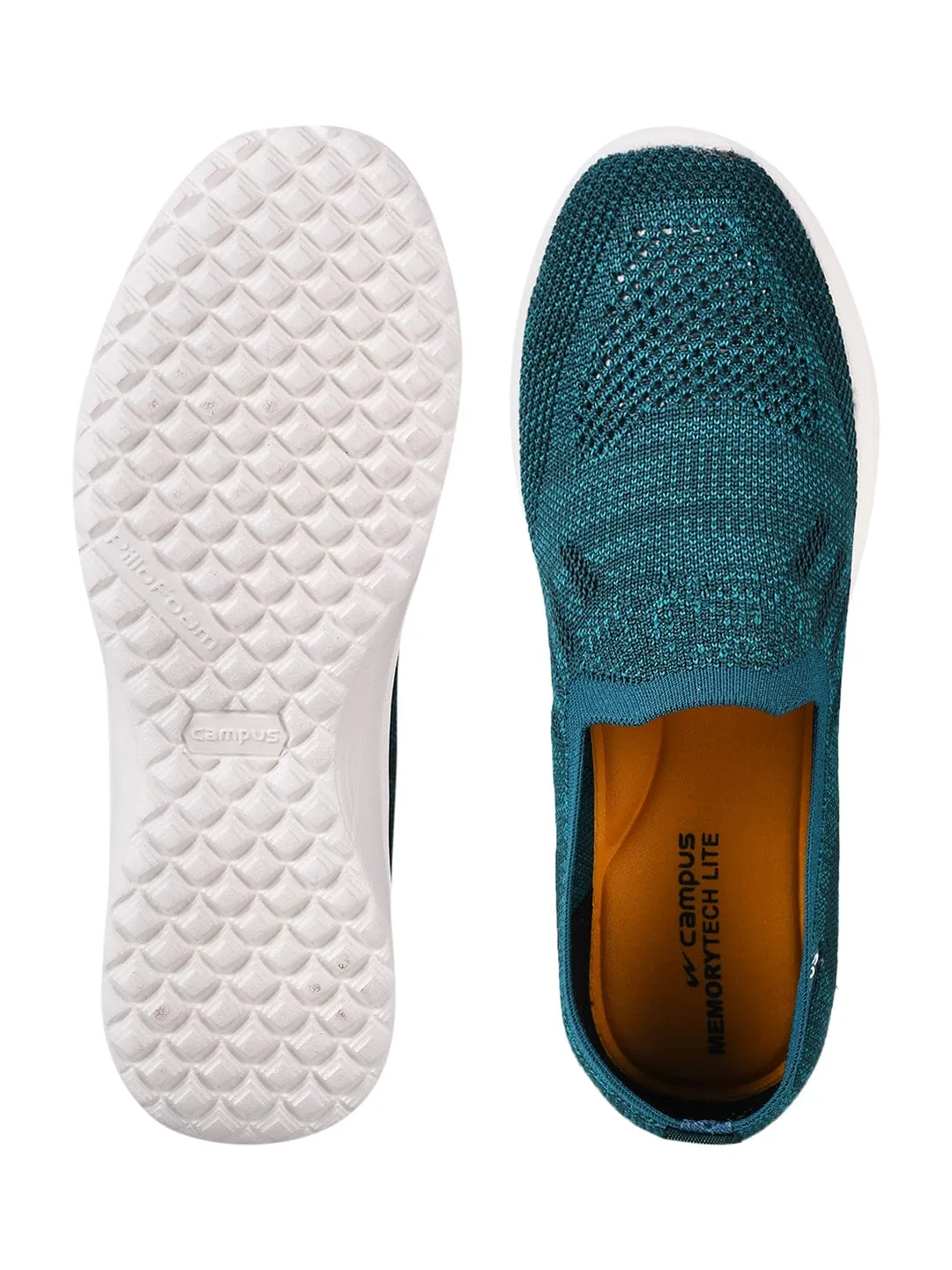 CAMP-KITE Green Women's Slip-ons