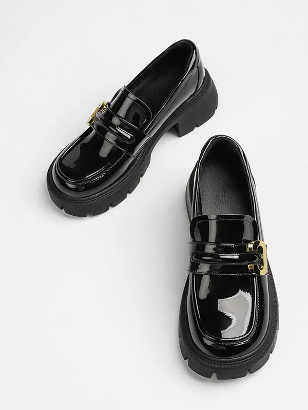 Chicmy-Round-Toe Split-Joint Loafers