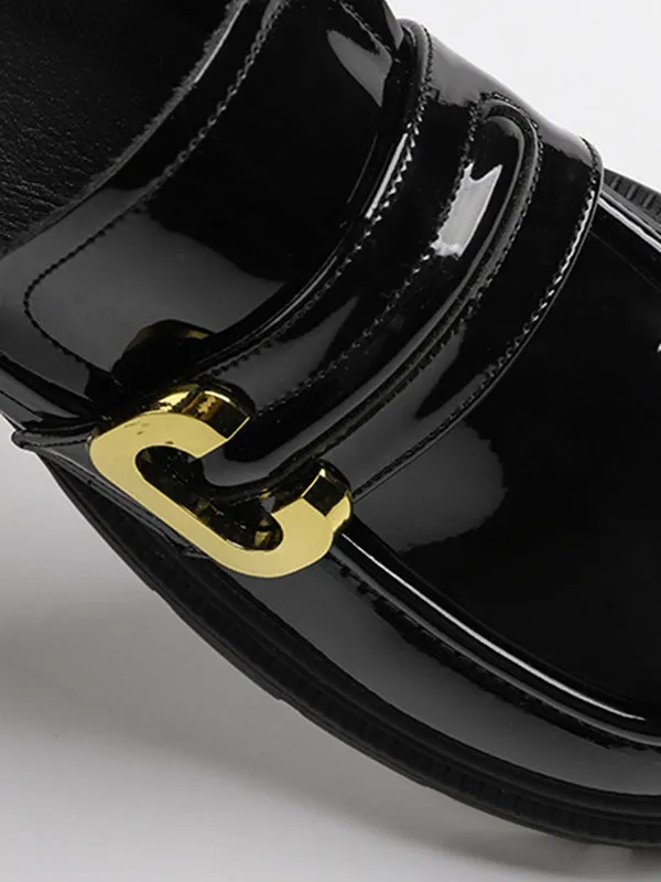 Chicmy-Round-Toe Split-Joint Loafers
