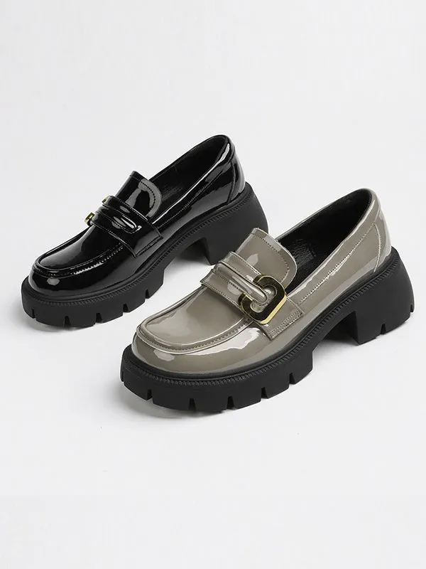 Chicmy-Round-Toe Split-Joint Loafers