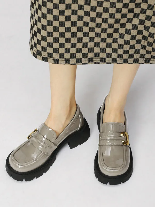 Chicmy-Round-Toe Split-Joint Loafers