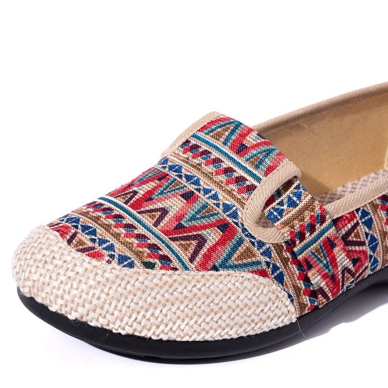Comelyy Women's Vintage Slip On Shallow Loafers