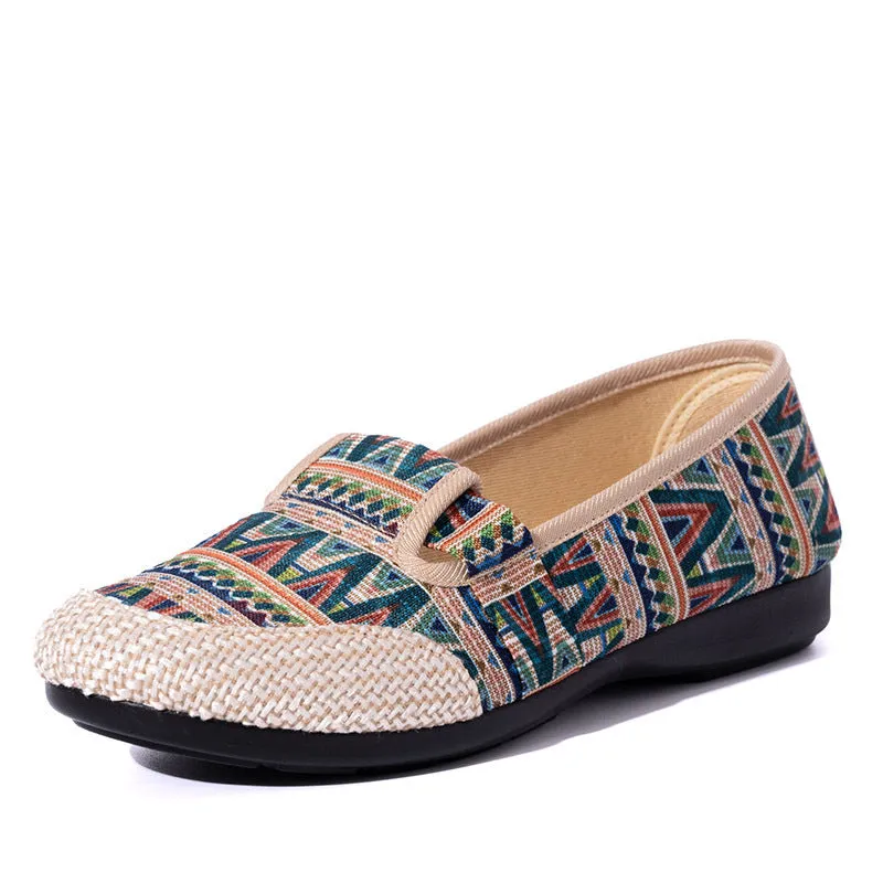 Comelyy Women's Vintage Slip On Shallow Loafers