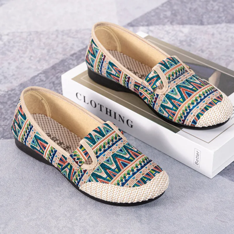 Comelyy Women's Vintage Slip On Shallow Loafers