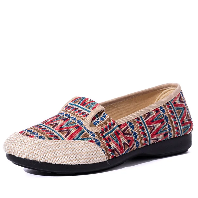 Comelyy Women's Vintage Slip On Shallow Loafers