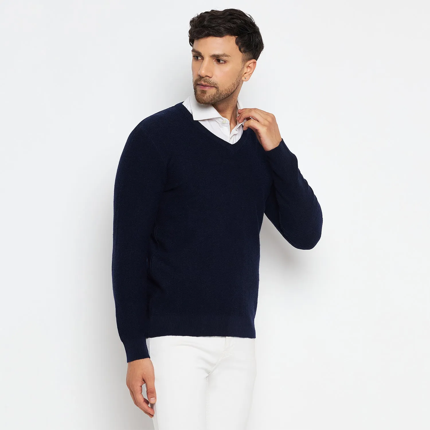 Duke Stardust Men Full Sleeve V Neck Sweater (SDS2054)