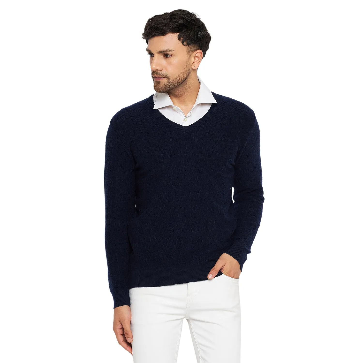 Duke Stardust Men Full Sleeve V Neck Sweater (SDS2054)