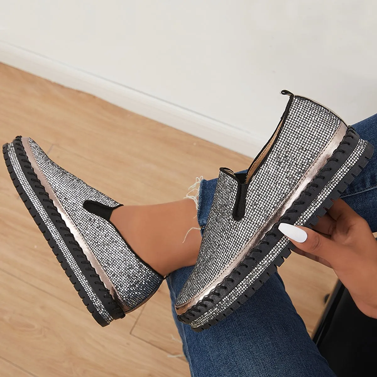 Fashion Sparkly Sneakers for Women