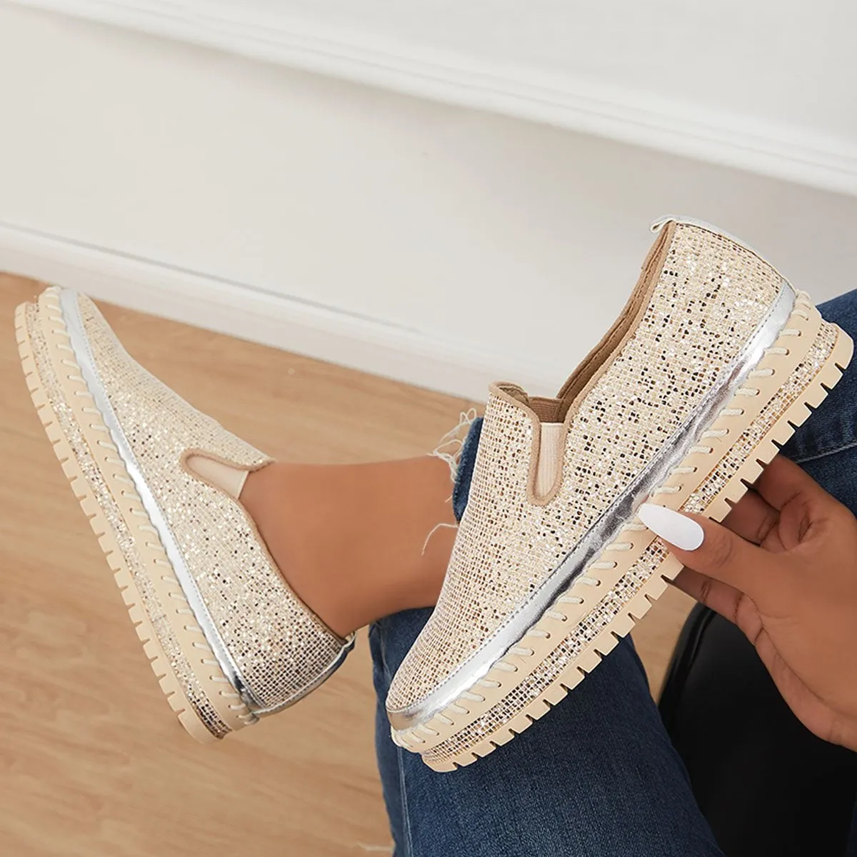Fashion Sparkly Sneakers for Women