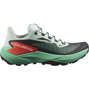 GENESIS Women Trail Running Shoes Bay/Electric Green/Cherry Tomato