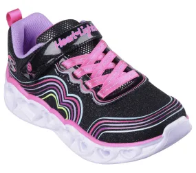 HEART LIGHTS - RETRO HEARTS - BLACK MULTI
