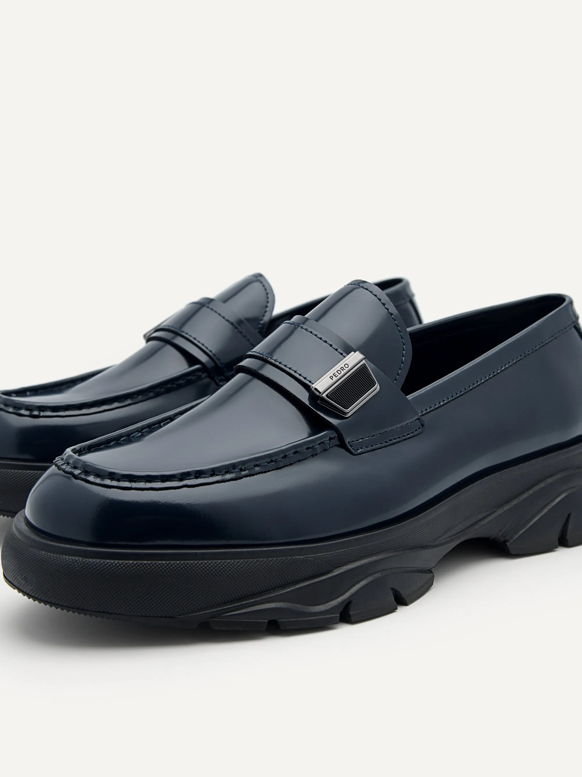 Hybrix Leather Loafers