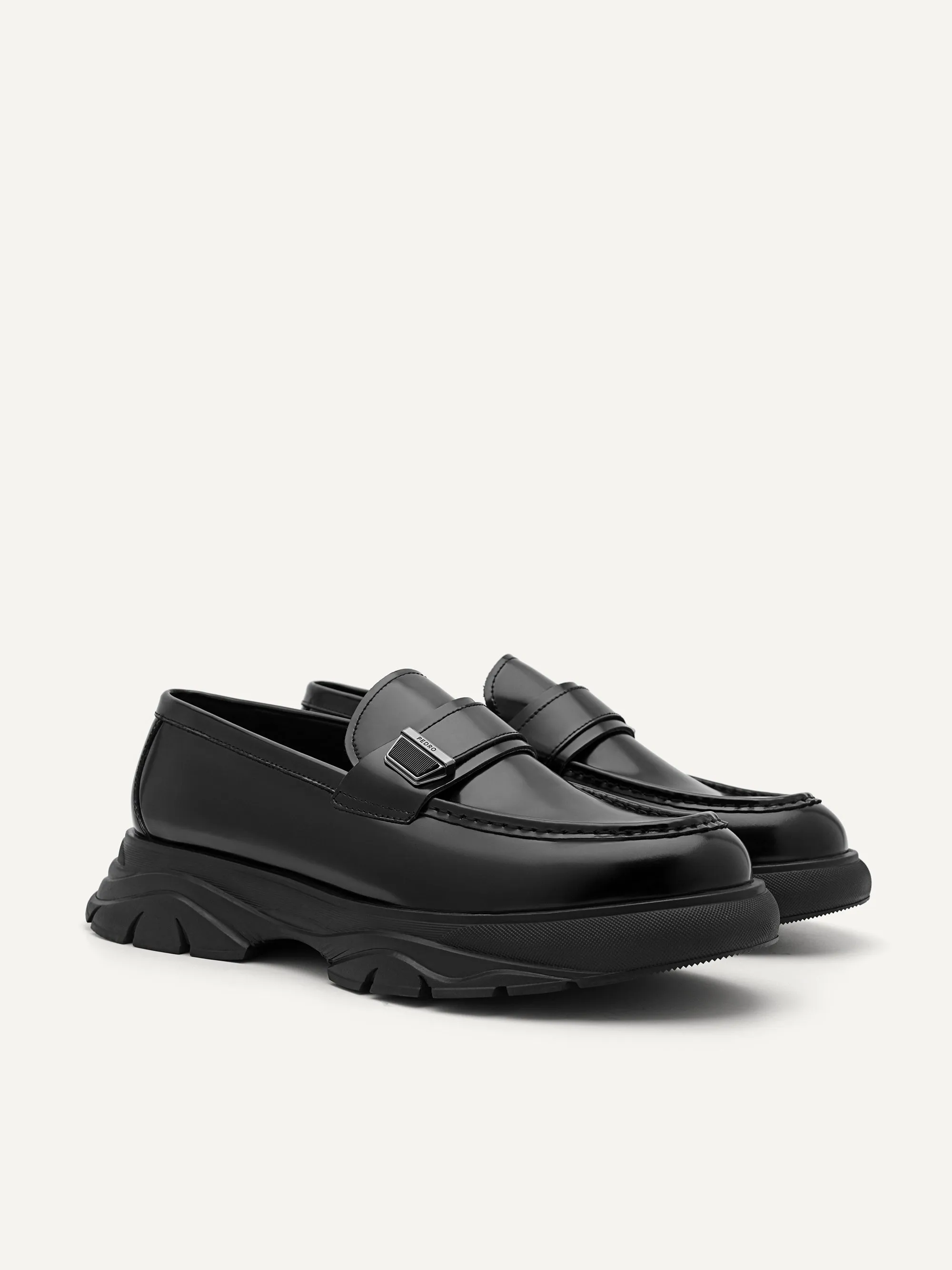 Hybrix Leather Loafers