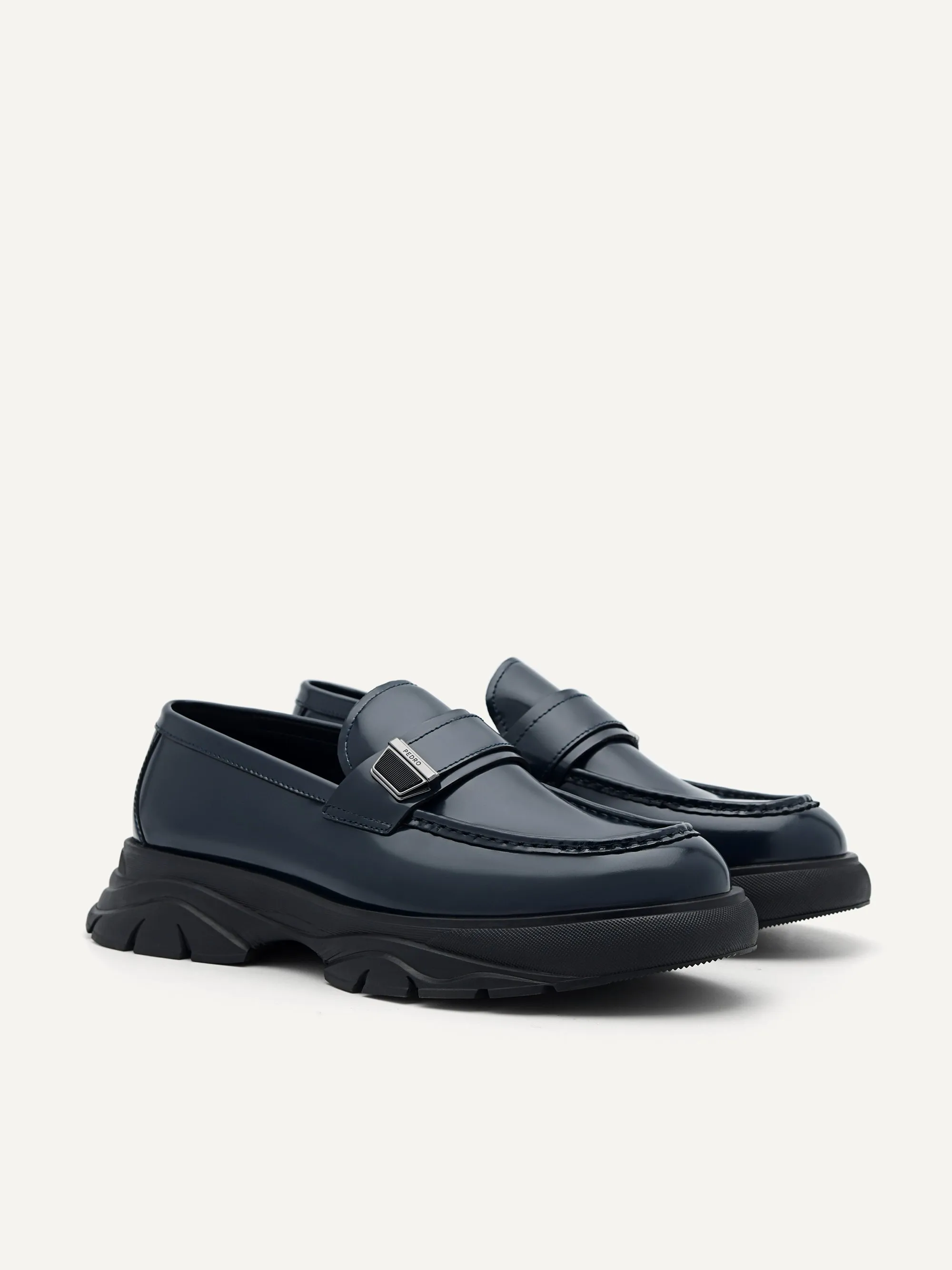 Hybrix Leather Loafers