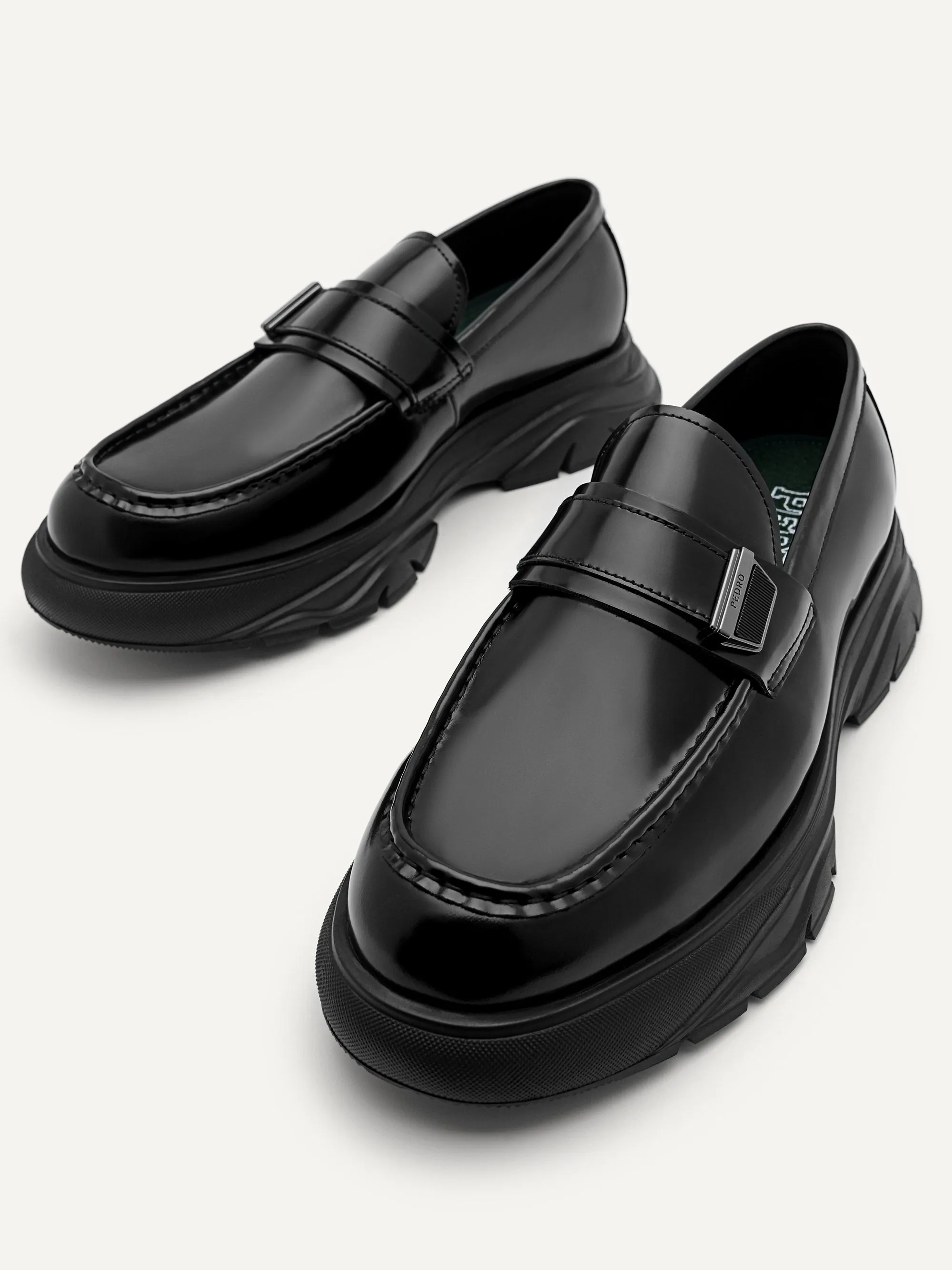 Hybrix Leather Loafers