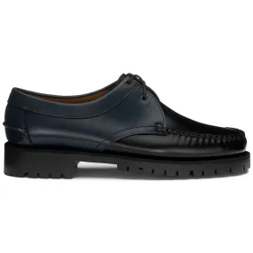 JAMES LUG BICOLOR - Moc - Moccasin - Man - BRILLIANT BLUE-BLACK