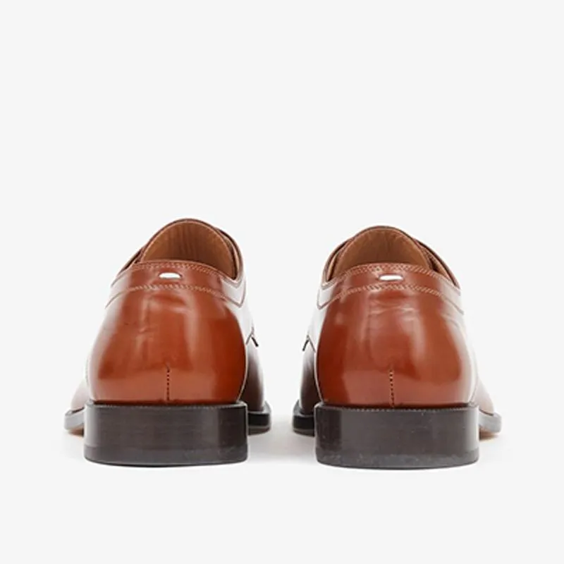 Khaki Tabi Laced Brogue Shoes