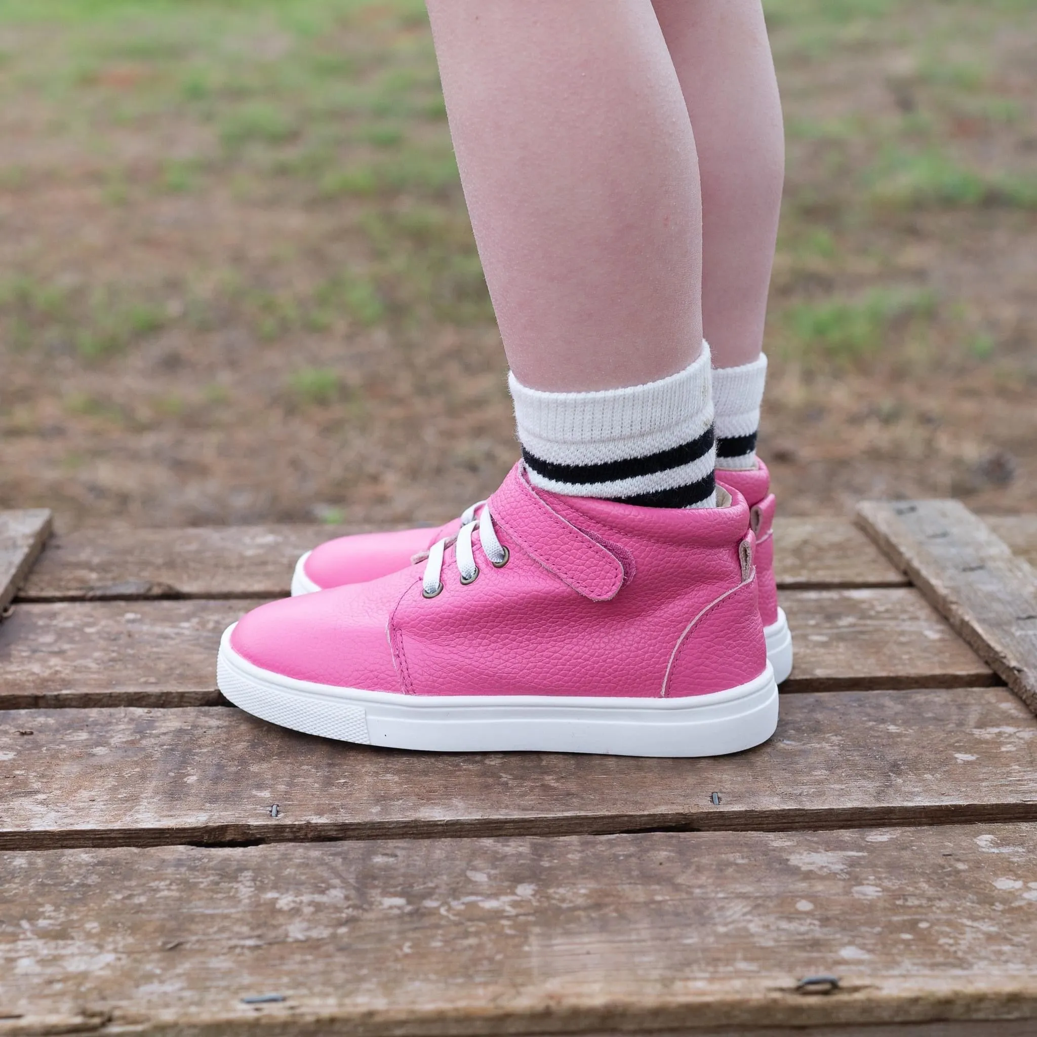 Pinky Promise High Top Sneaks