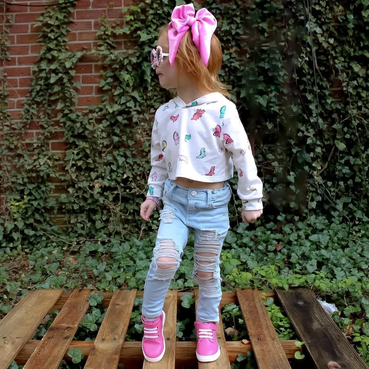 Pinky Promise High Top Sneaks