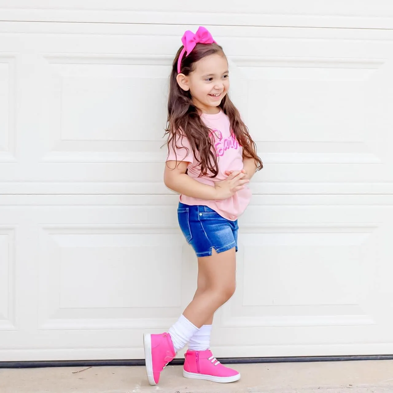 Pinky Promise High Top Sneaks