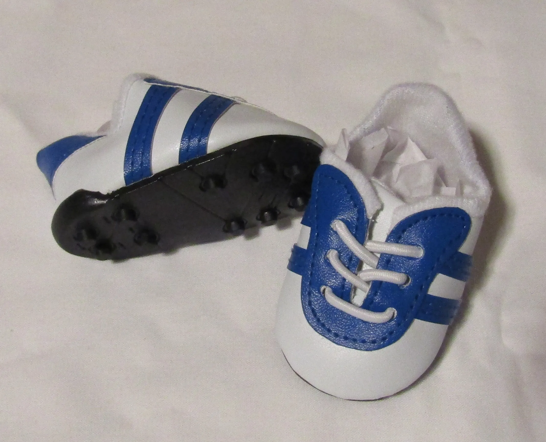 Soccer 6 Pc Outfit 18 inch Doll: Blue & White