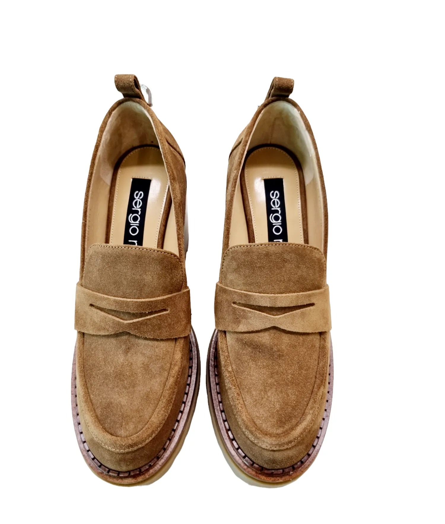 Sr Joan Tan Suede High Loafers