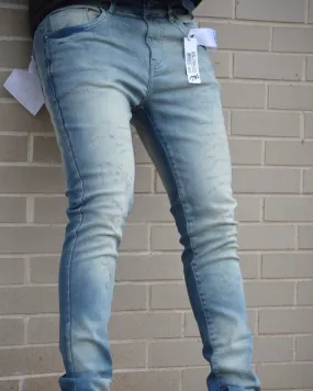 Vintage Cat Scratch Slim Jeans