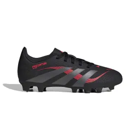Youth JR Predator Club FG Soccer Cleat - Core Black/Grey Four/Lucid Red - Regular (D)
